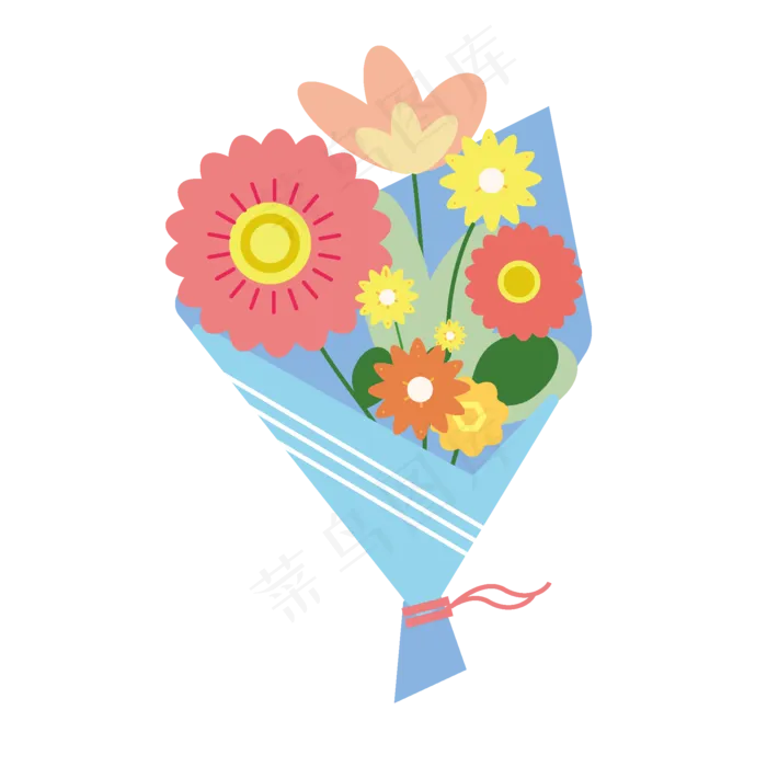 情人节手捧花(2000*2000px 300 dpi )ai矢量模版下载