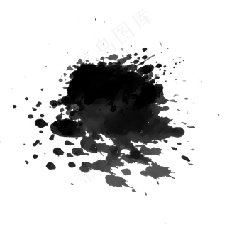 中国风古风墨迹墨痕元素