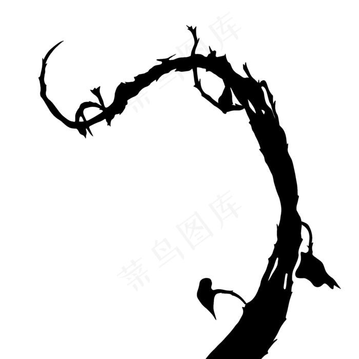 灌木剪影矢量(2000*2000px 300 dpi )psd模版下载