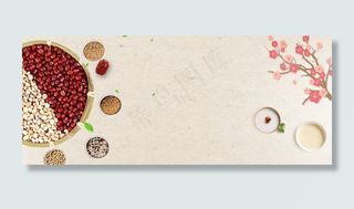 腊八节腊八粥复古中国风banner