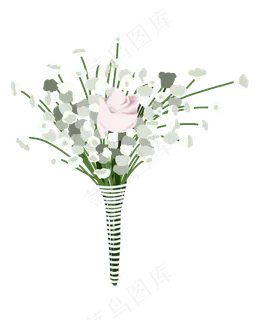 花朵花枝手捧花 花朵花枝手捧花