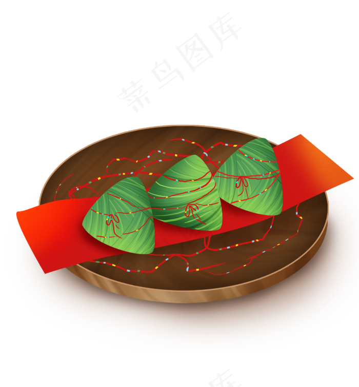 端午节习俗包粽子