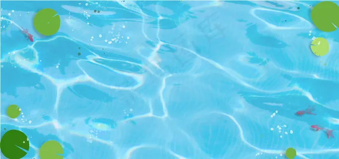 荷塘月色文艺蓝色banner