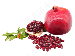 剥皮的红石榴,免抠元素