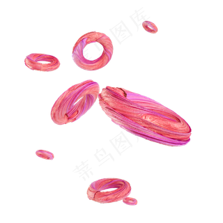 电商漂浮圆环,免抠元素