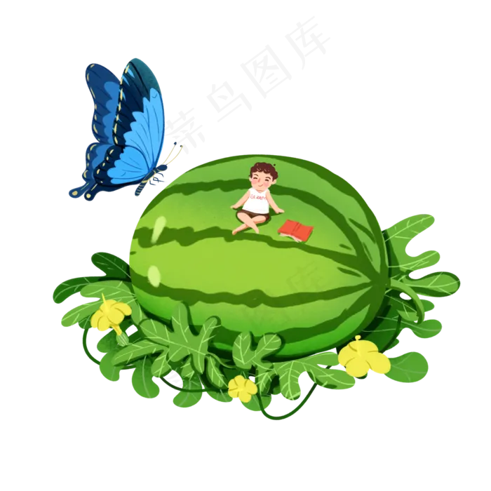 节气精灵夏至大暑小暑夏天二十四,免抠元素(2000X2000(DPI:300))psd模版下载