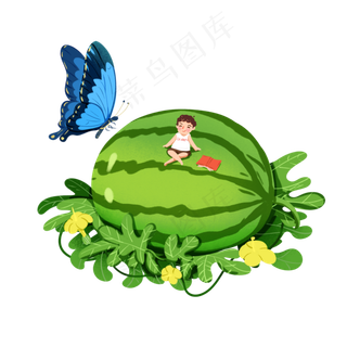 节气精灵夏至大暑小暑夏天二十四,免抠元素