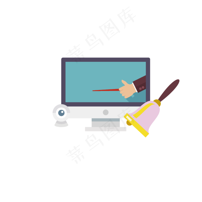 学生电脑装饰元素