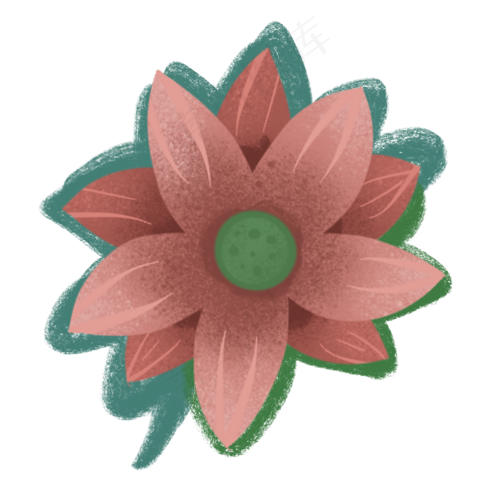 荷花png(2000X2000(DPI:300))psd模版下载