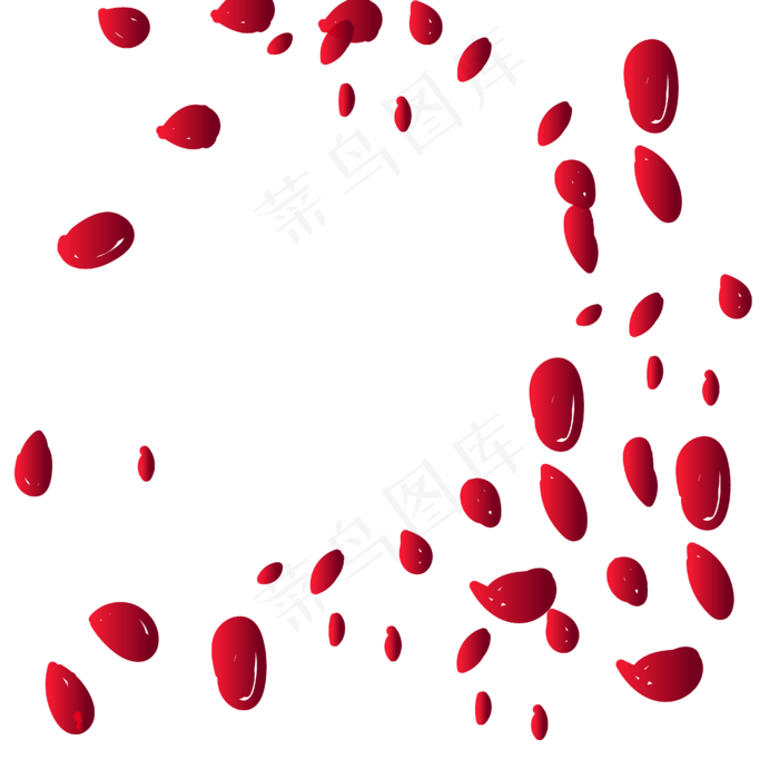 浪漫玫瑰花瓣撒花