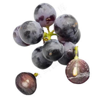 紫色葡萄粒
