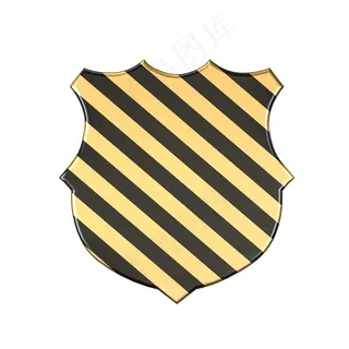 315黑金大气质感盾牌PNG元素