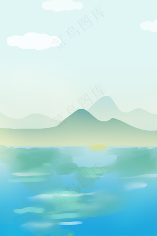 清明节手绘psd分层banner