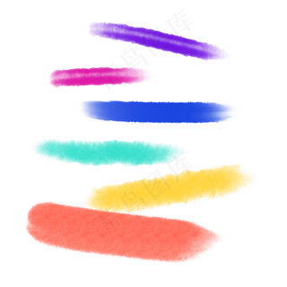 水彩画笔痕迹