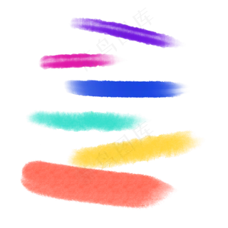 水彩画笔痕迹