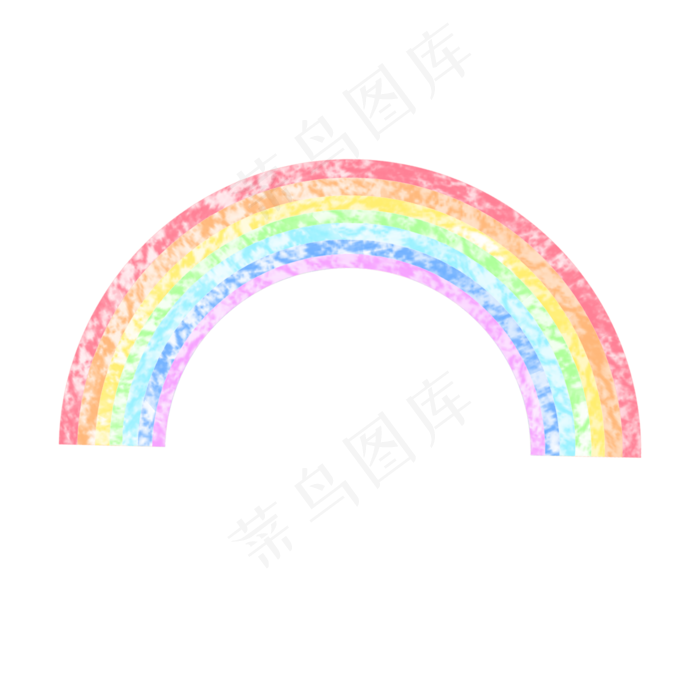 粉笔粗糙肌理渐变色彩虹,免抠元素(2000X2000(DPI:300))psd模版下载