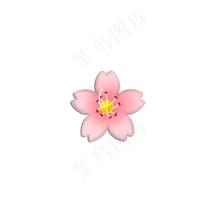粉红色樱花的表情