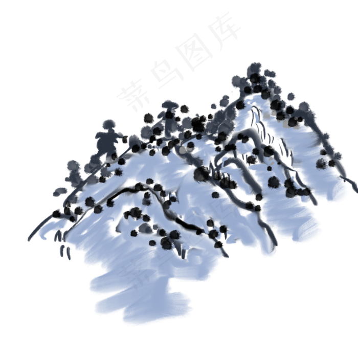写意青山免抠插图