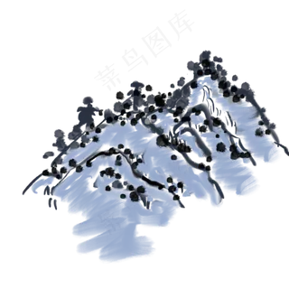 写意青山免抠插图