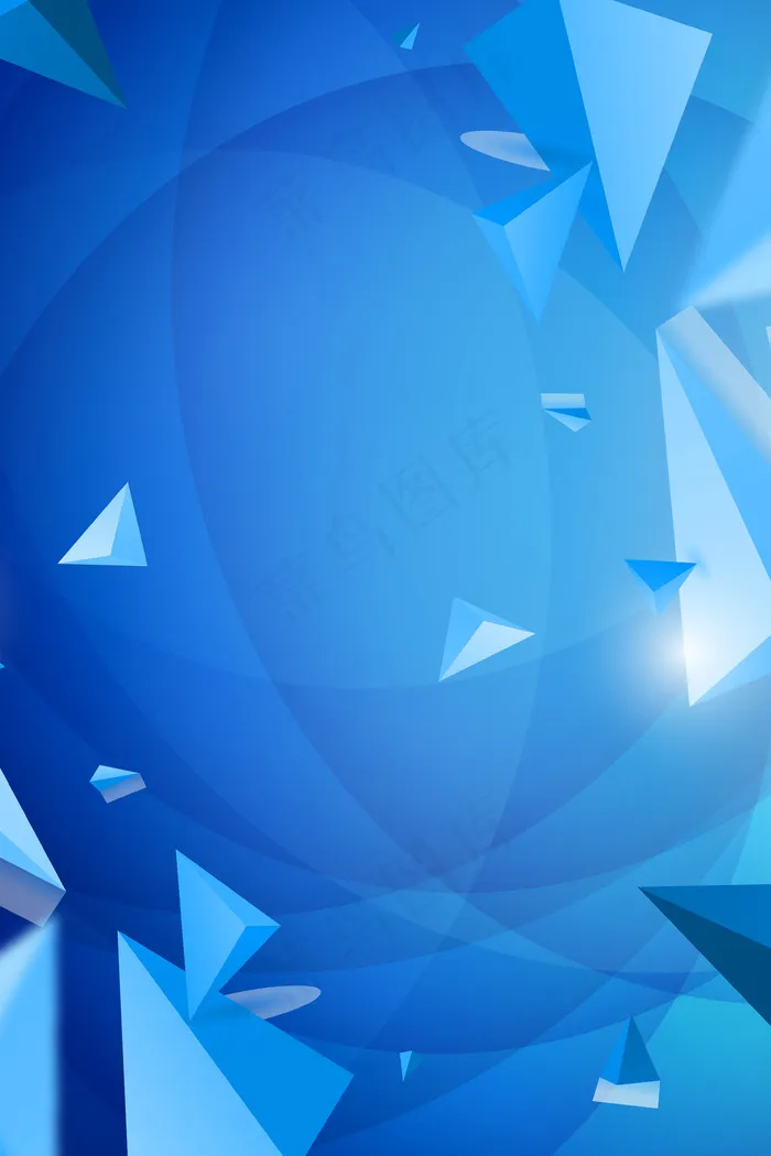 蓝色科技未来人工工智能科学(3545*5315px 	      )psd模版下载