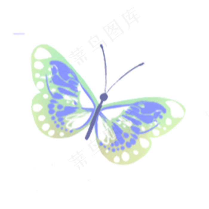 卡通蝴蝶(2000X2000(DPI:300))psd模版下载