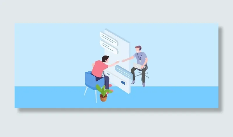 蓝色商务金融合作banner(1920*800px 	       )psd模版下载