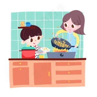 龙抬头祭灶做饭中国习俗,免抠元素