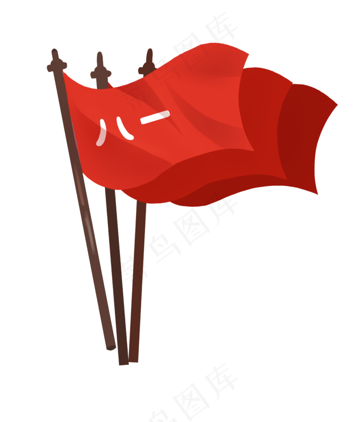 建军节五星红旗(2480X2967(DPI:300))psd模版下载