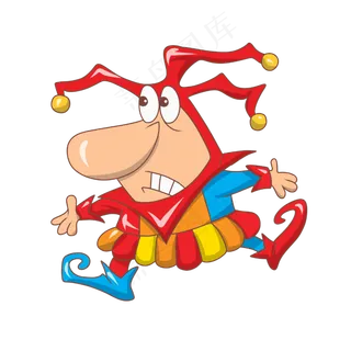 愚人节可爱的小丑,免抠元素