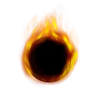 火焰圆形框,免抠元素