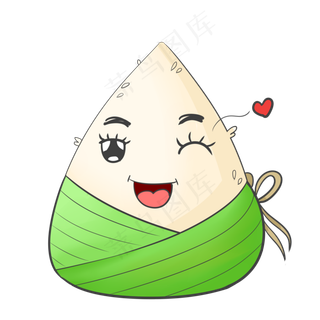 卡通端午粽子拟人