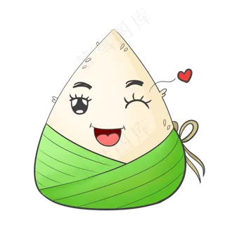 卡通端午粽子拟人
