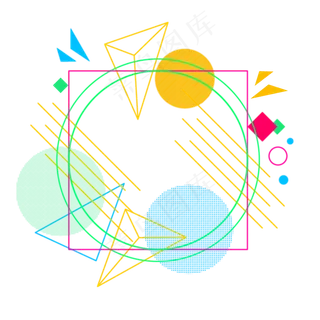 618电商霓虹灯风格免扣装饰素材