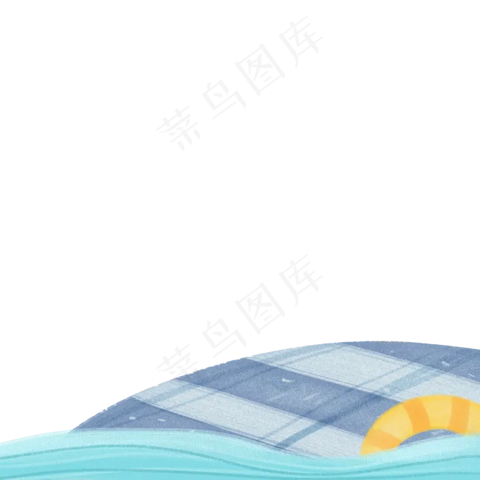 蓝色的大海免抠图(2000X2000(DPI:300))psd模版下载