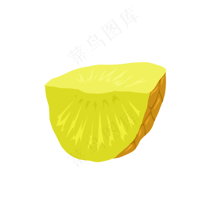 新鲜水果菠萝(2000X2000(DPI:300))psd模版下载
