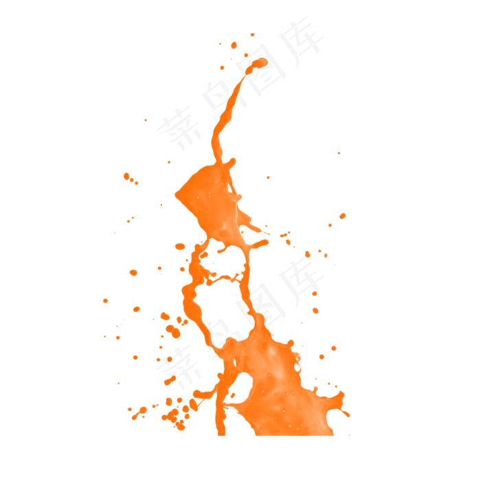 果汁橙汁飞溅,免抠元素(2000X2000(DPI:300))psd模版下载