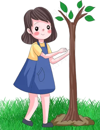 少女植树节