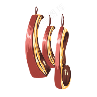 新春腊肉,免抠元素