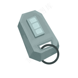 父亲节车钥匙卡通