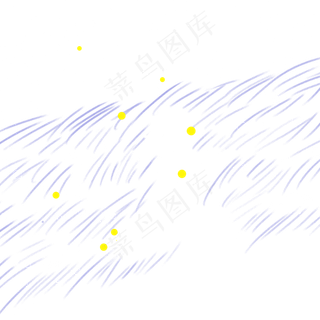 手绘黄色光点小圆点,免抠元素