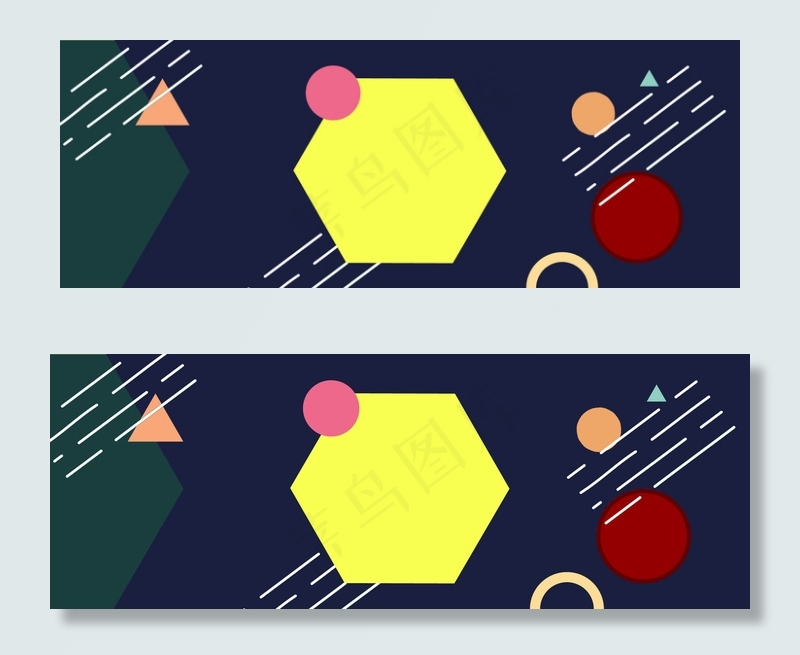 618年中大促和风几何banner