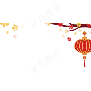 古风中国风花朵灯笼