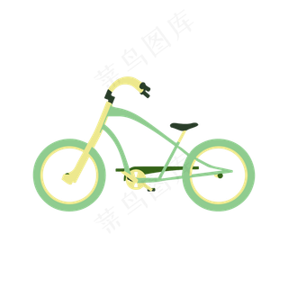 简约扁平卡通上下班通勤自行车交,免抠元素 简约扁平卡通上下班通勤自行车交,免抠元素