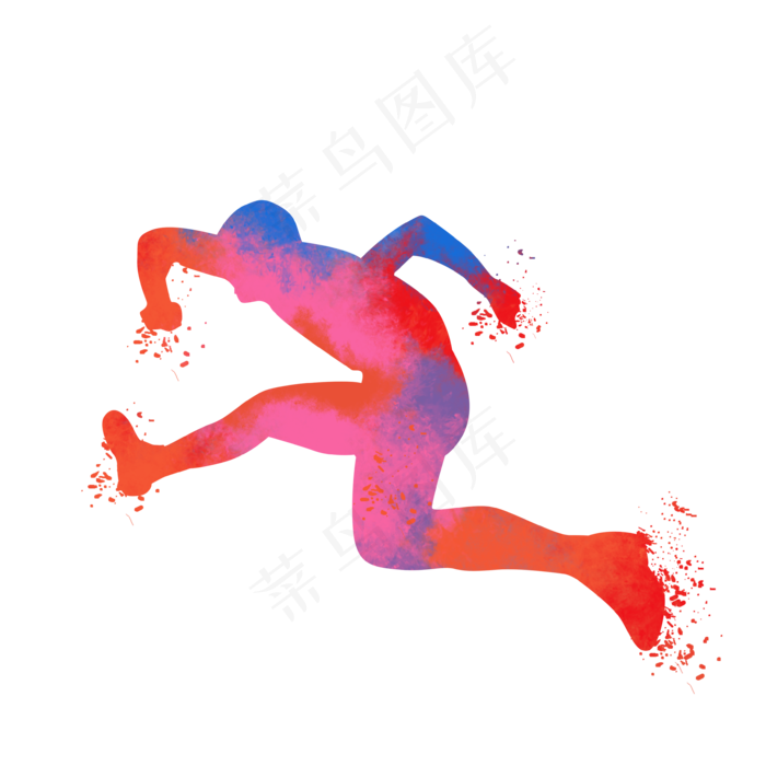 运动会跨栏剪影(3543X3543(DPI:300))psd模版下载