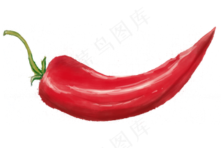 立秋丰收手绘红辣椒png