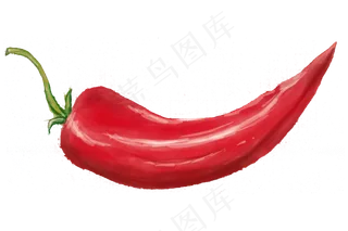 立秋丰收手绘红辣椒png