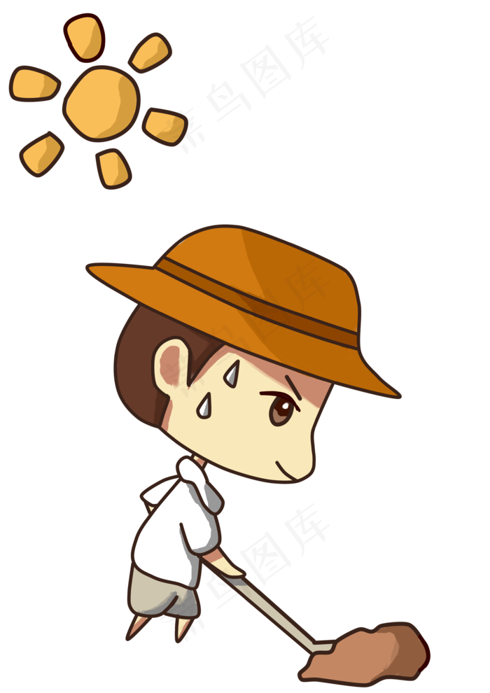 五一劳动节农民形象(3507X4960(DPI:300))psd模版下载