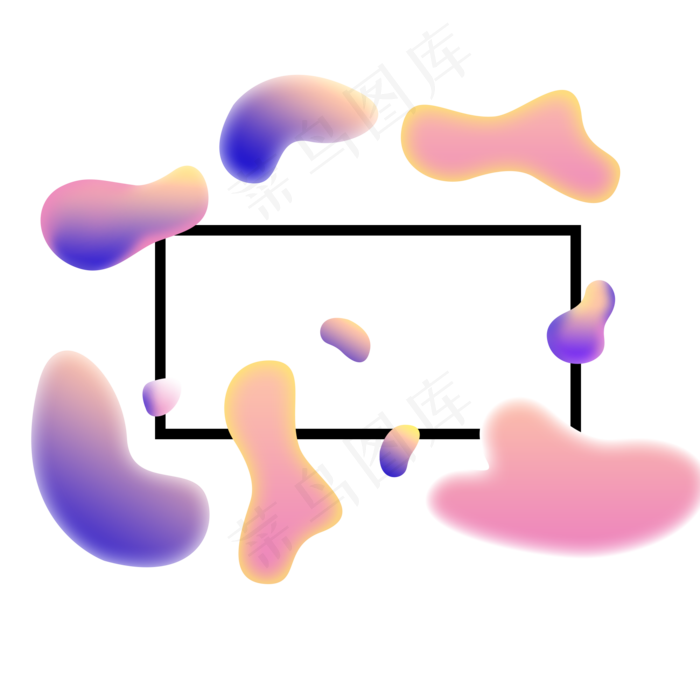 618彩色流体渐变618炫彩流(2000X2000(DPI:300))psd模版下载