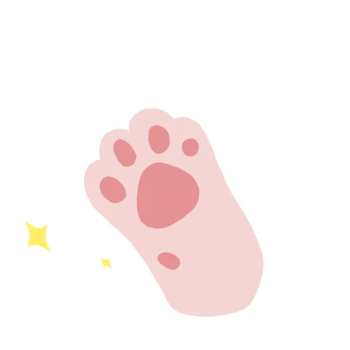 粉色猫咪肉垫免抠图png(500*500px 300 dpi )psd模版下载