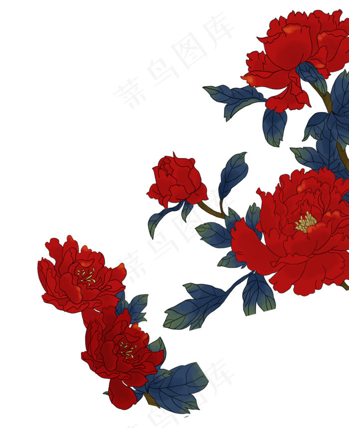 盛开的红玫瑰(891X273(DPI:300))psd模版下载